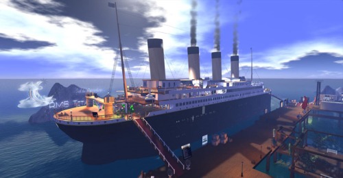 The RMS Titanic in Second Life, photograph by Wildstar Beaumont