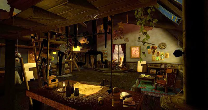 The Atelier - the newst of Kayle Matzerath's Dreamscenes, photographed by Wildstar Beaumont