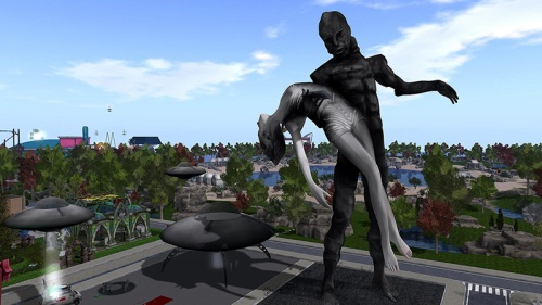 Sculpture by Bryn Oh at SL16B, photographed by Wildstar Beaumont